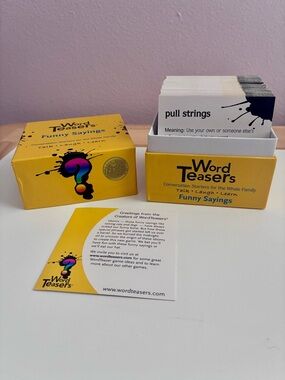 Word Teasers Funny Sayings card game